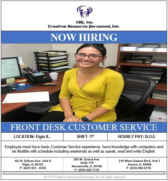 Front Desk Customer Service