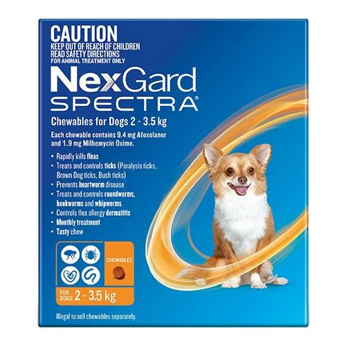NEXGARD SPECTRA FOR DOGS &ndash HEARTWORM FLEA AND TICK PROTECTI