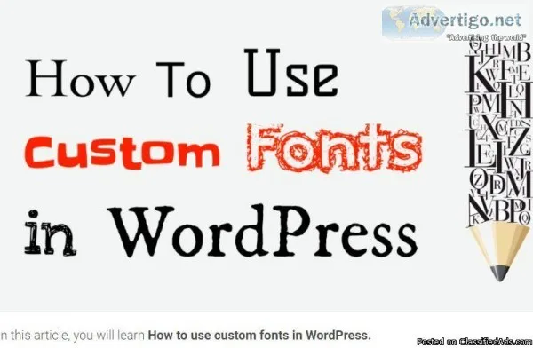 custom fonts in WordPress.