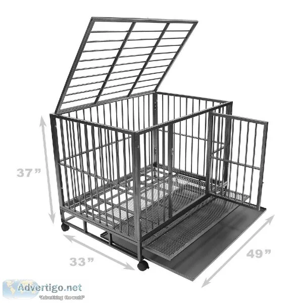 XL Heavy Duty Pet Crate for Large Breed Dogs