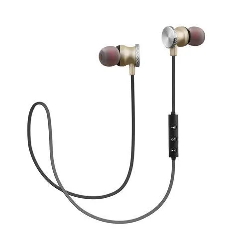 Metallic Wireless Earphones with Mic
