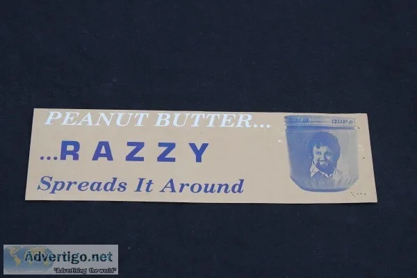 RAZZY BAILEY BUMPER STICKER  PEANUT BUTTER VINTAGE MINTCOUNTRY M