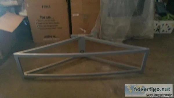 Formal Dinning Table  60&quot Glass and Chrome TV Stand