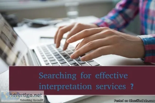 Searching for effective interpretation services  - 91-8527599-52