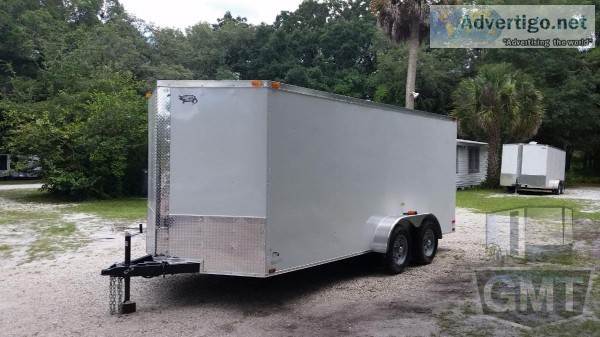 7 x 16 Standard Enclosed Cargo Trailer WV-nose - 13027