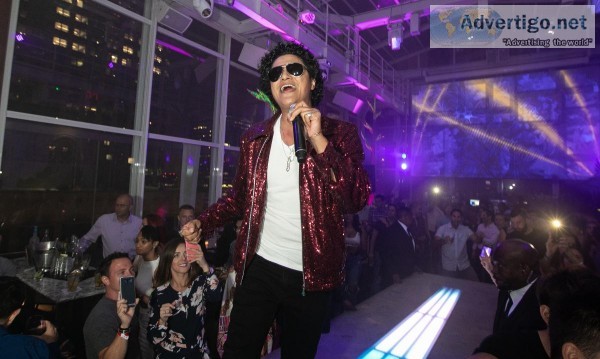 Corporate Entertainment Manhattan - Bruno Mars Look Alike