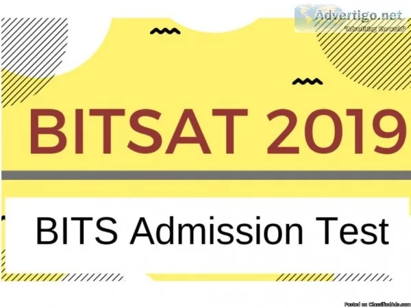 BITSAT 2019 - Date Registration Fee Syllabus Exam Pattern