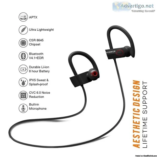 Hammer Audio Wireless Sports Earphones For Mobile
