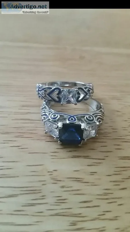 Sterling silver ring set