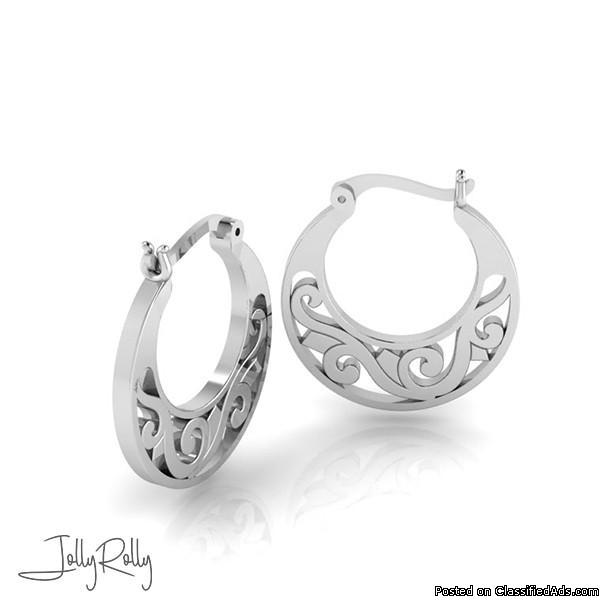 Mystic Hoops Silver Earrings and Studs by JollyRolly