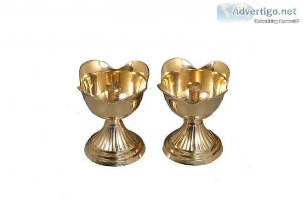 Nutristar Diya Deepam Rose Deep Pure Brass.