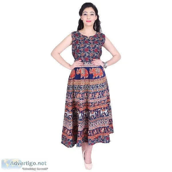 Shri hardev presents Women s Cotton Digital Printed Anarkali Lon