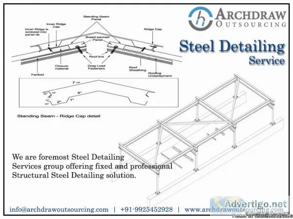 Structural Steel Detailing Services  Steel Fabrication Drawing -