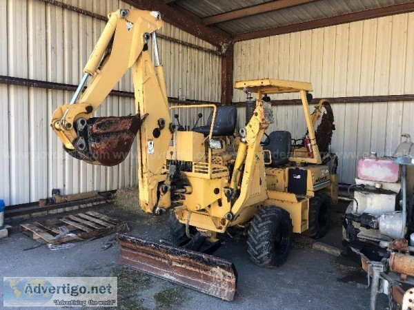Vermeer V-4150a TrencherBackhoe with Trailer