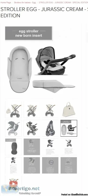 Stroller Egg Jurrasic Cream Special Edition