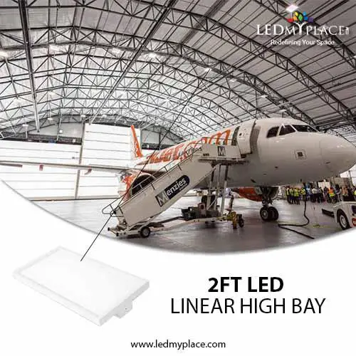 Install 2ft 105w Linear High Bay LED Light for Saving massive Am