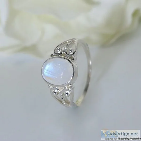 Moonstone Ring Shimmering Yonder-GSJ