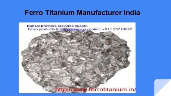 Ferro Titanium Manufacturer In India