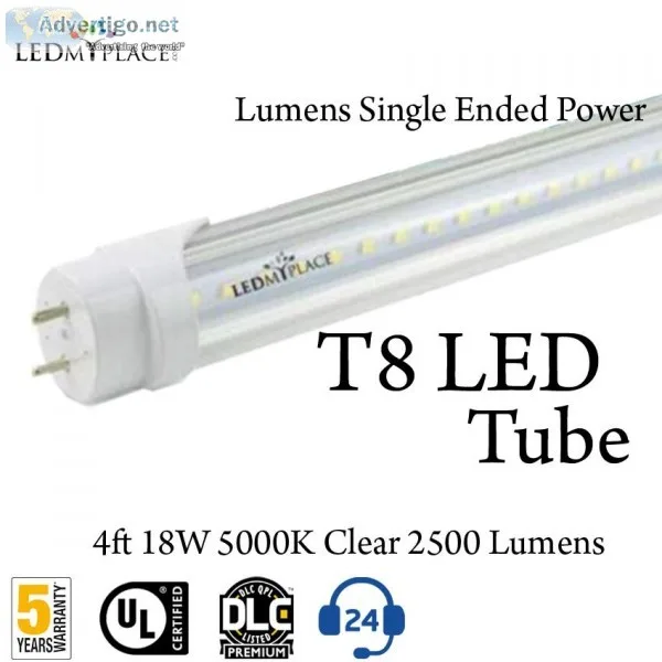 Feel The Lighting Change BY Installing Single End Power LED Tube
