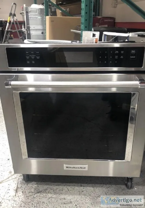 Kitchen Aid 27 inch electric wall oven stainless steel