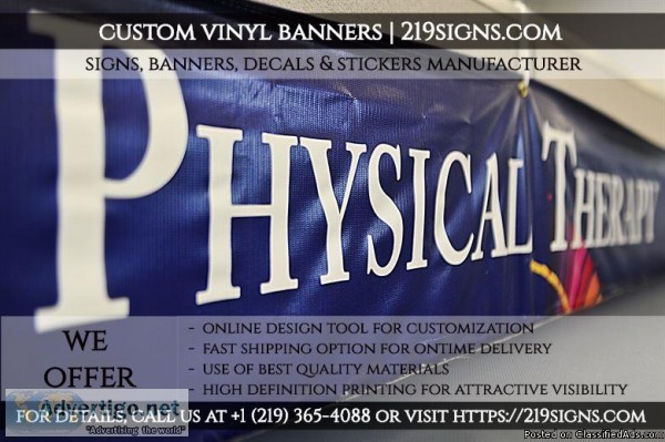 Best Custom Vinyl Banners  219signs.com