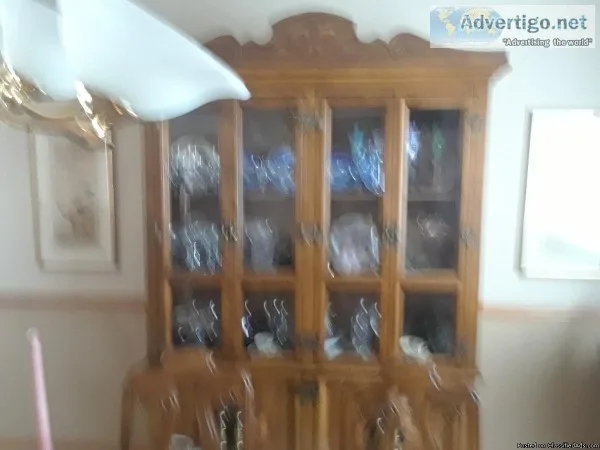 Pecan China cabinet