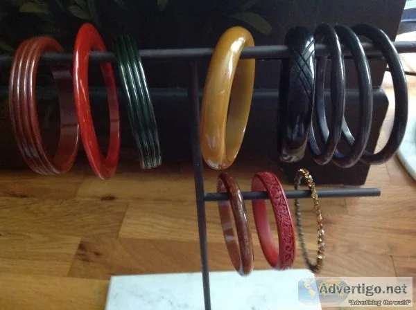 Bakelite and other wrist bangles