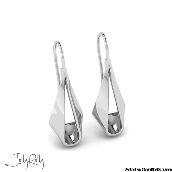 Muffle Ruffle Silver Earrings and Studs by JollyRolly