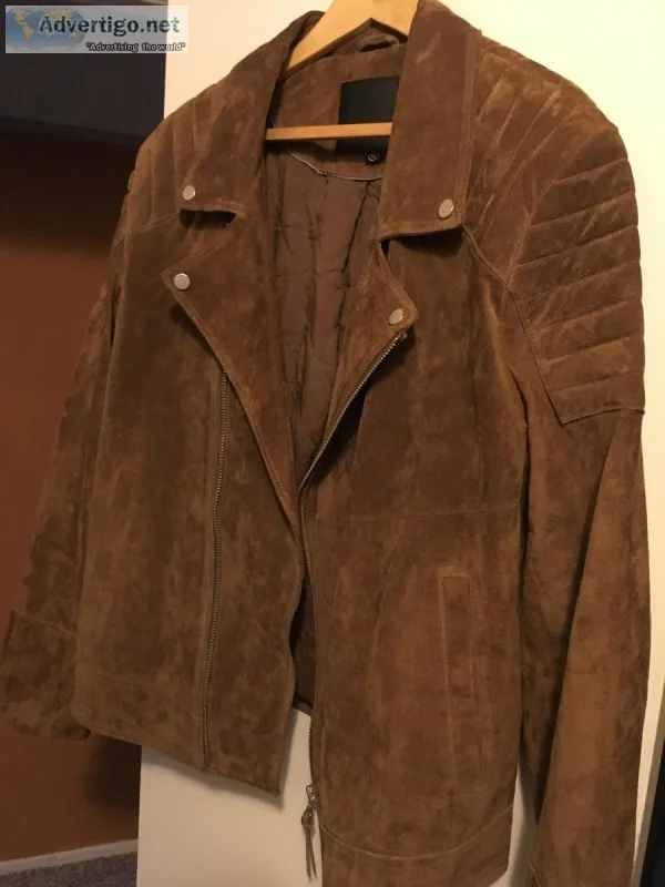 MEN S EUROPEAN SUEDE BIKER JACKET
