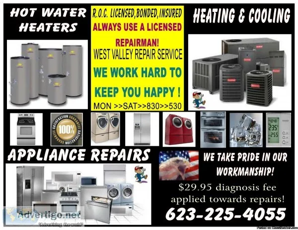 Hot Water Heater gas or electric Repair Service