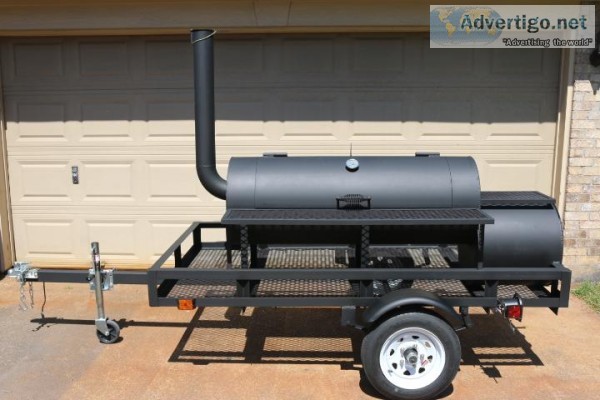 BBQ Smoker on Trailer - All New