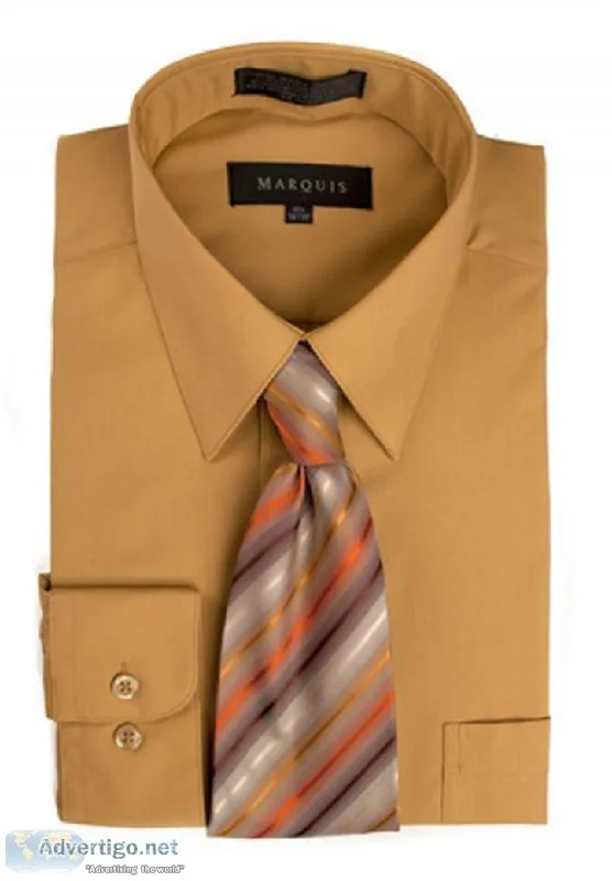 Dress Shirts with Ties and Handkerchief