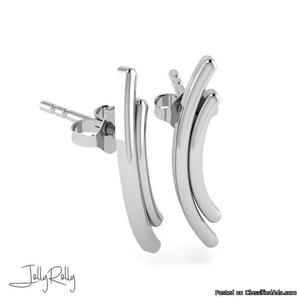 Swish-A-Wish Silver Earrings and Studs by JollyRolly