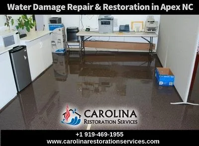 Water Damage Restoration and Repair Service in Apex North Caroli