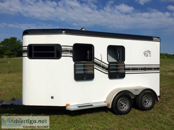 Nice Condition1 Owner1997 Trail-et Meteor 2Horse Slant Trailer w