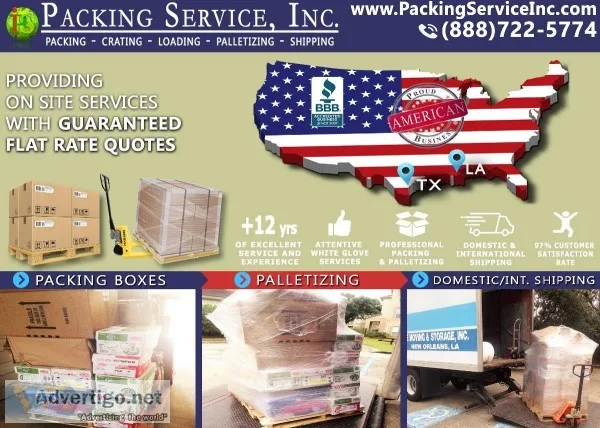 Packing Service Inc Lafayette LA - Industrial Crates  Palletizin