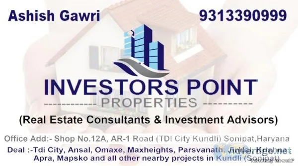 INVESTORS POINT PROPERTIES Flats Floors and Plots in Kundli Soni