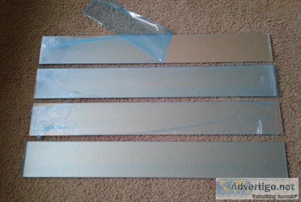 MIRRORED FLOATING WALL SHELF LEDGES-4-NEW