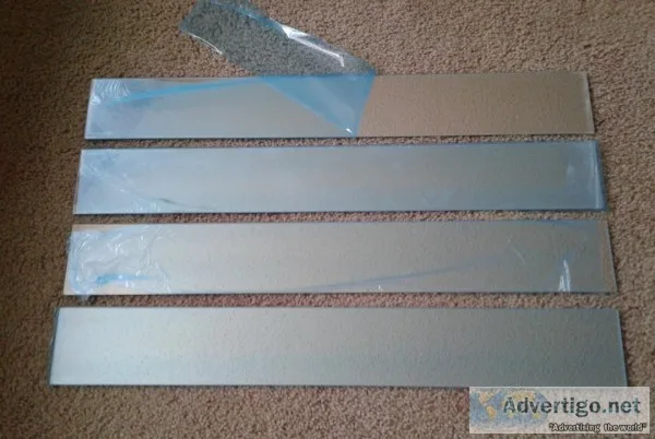 MIRRORED FLOATING WALL SHELF LEDGES-4-NEW