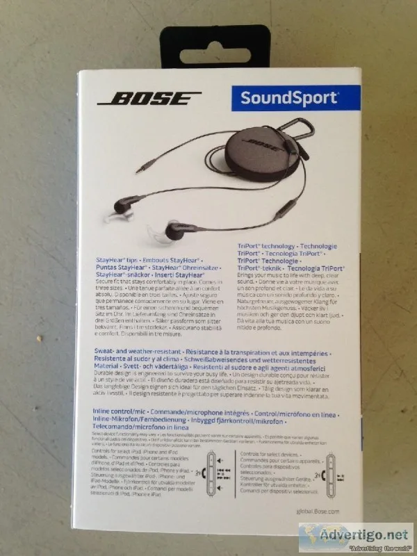 Bose soundsport headphones aqua and neon green