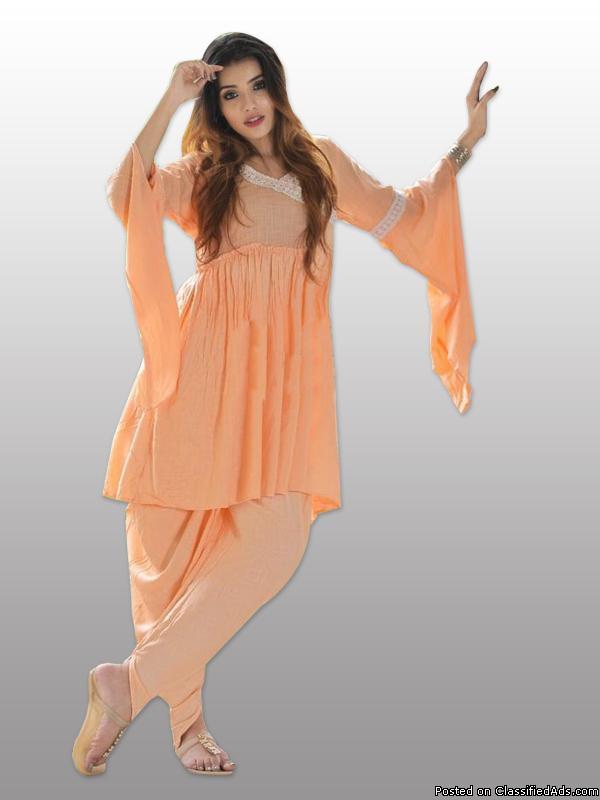 Buy Doti Kurti Set With Bell Sleeves Online  Fantreasures