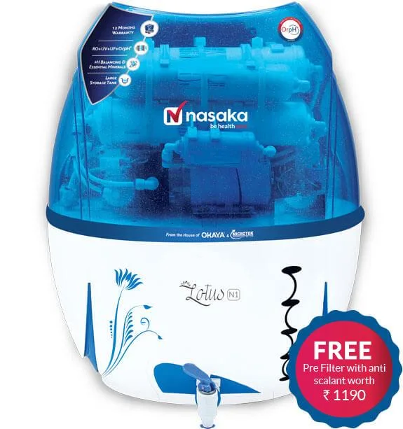 Nasaka Lotus N1 Domestic RO Water Purifier at Best Price