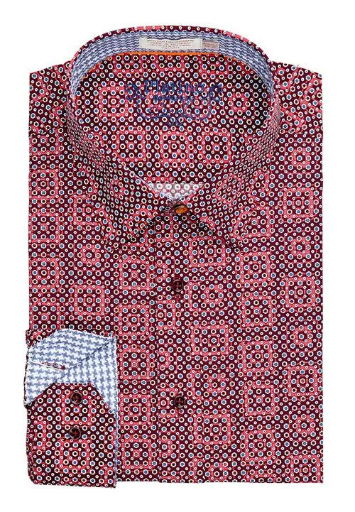 Platino Dress shirt Burgundy
