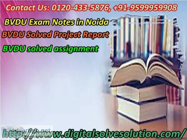What do you know about BVDU solved assignment 0120-433-5876