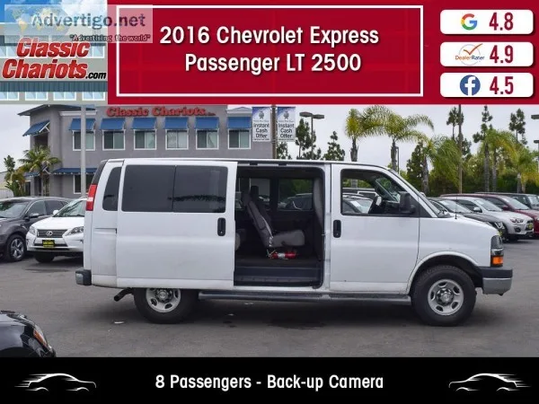 Used 2016 Chevrolet Express 8 Passenger LT 2500 for Sale in San 
