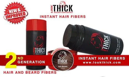 Ash Brown Hair Fibers for Sale by Look Thick Brand