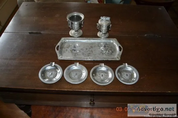 Occupied Japan lighter and trays