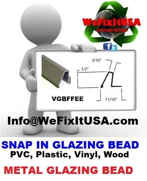 California Snap In Glazing Bead Supply - Parlier Selma Coarsegol