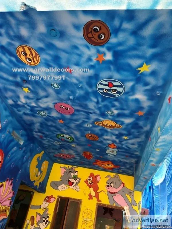 class Room wall mural painting in Hyderabad