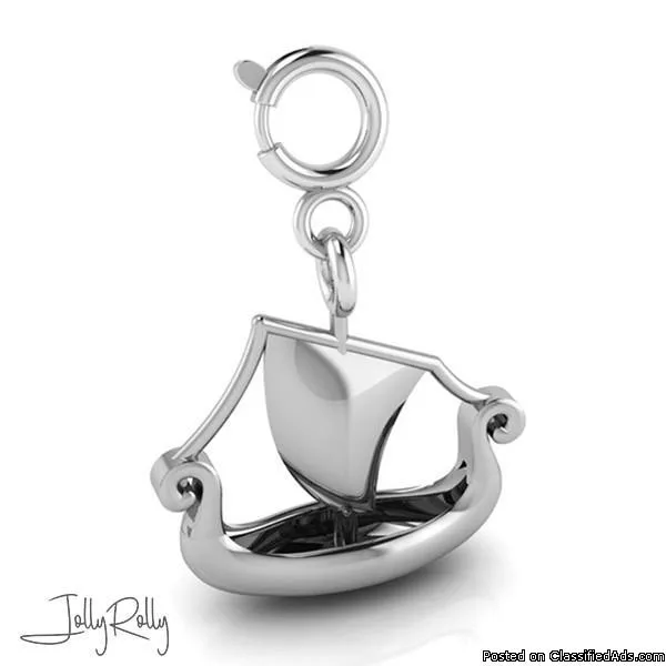 Wind Boat Charm and Silver Jewellery By JollyRolly